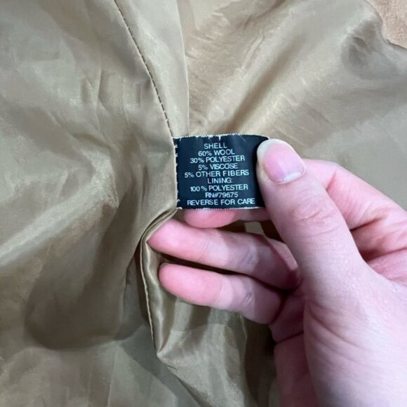 Michael Kors Tan Wool Pea Coat Jacket - Picture 11 of 16